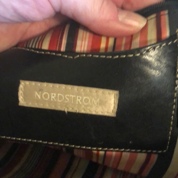 Nordstrom Black Leather Satchel - Picture 4 of 7